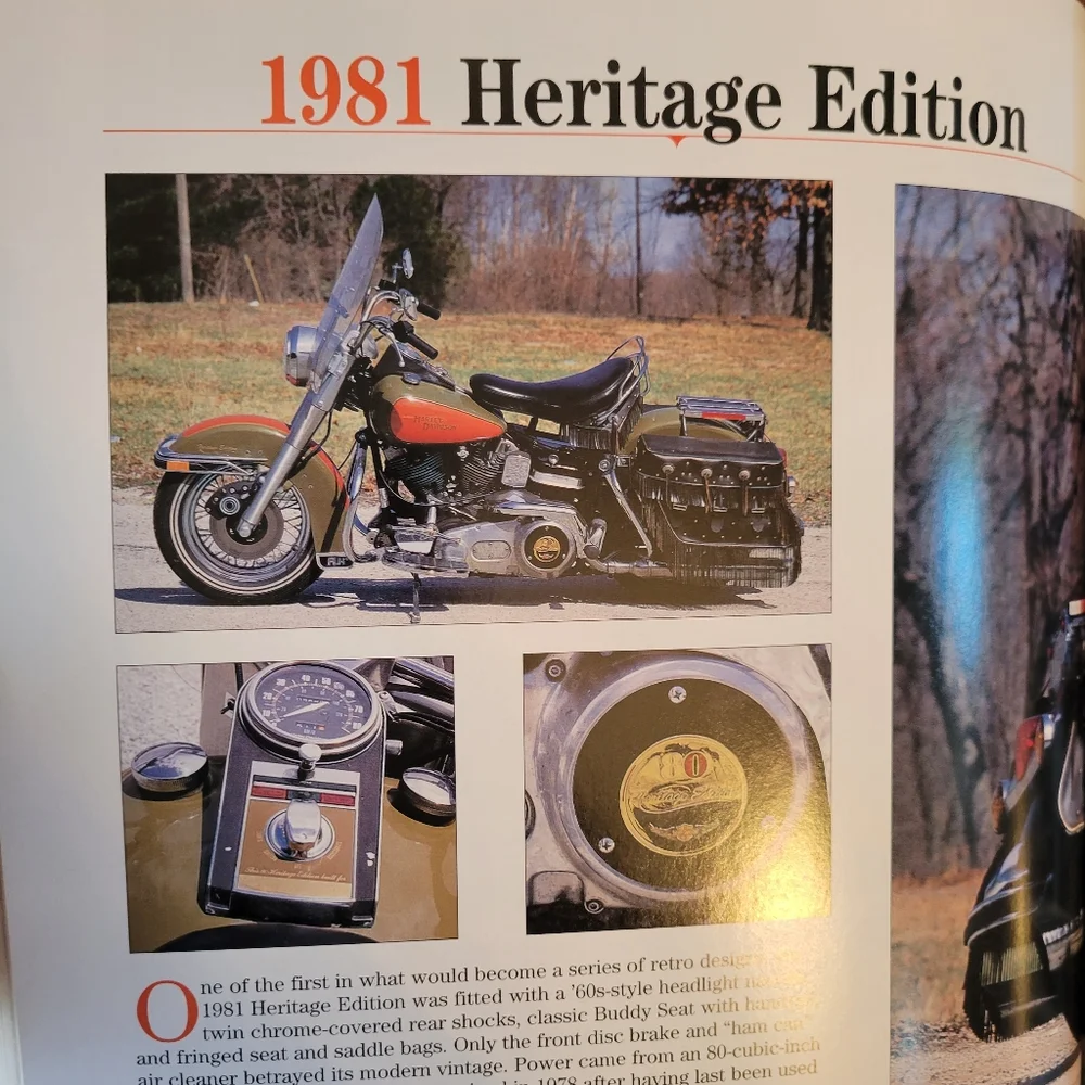 Harley-Davidson Rolling Sculpture Book ~ Pictorial Celebration of First 95 Years